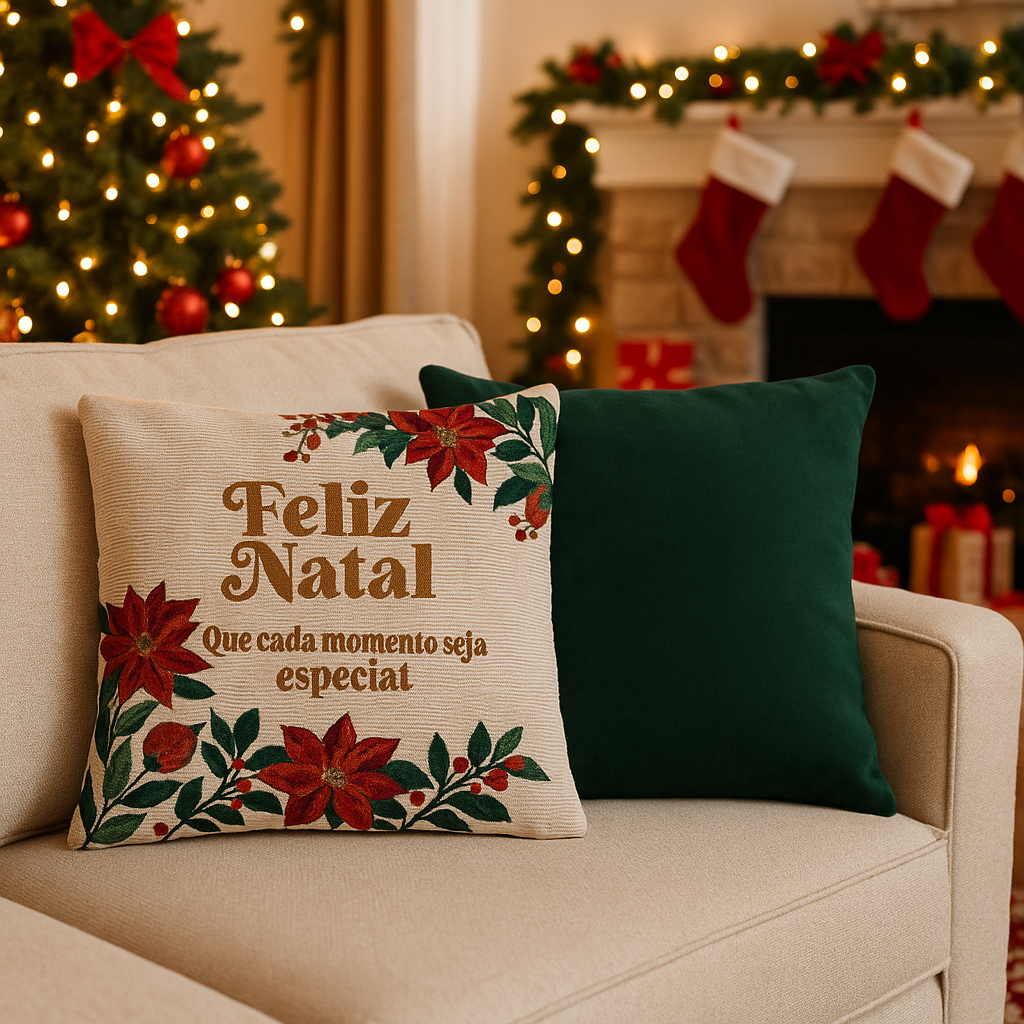 Kit 2 Capas de Almofada Natalinas - Vários Modelos