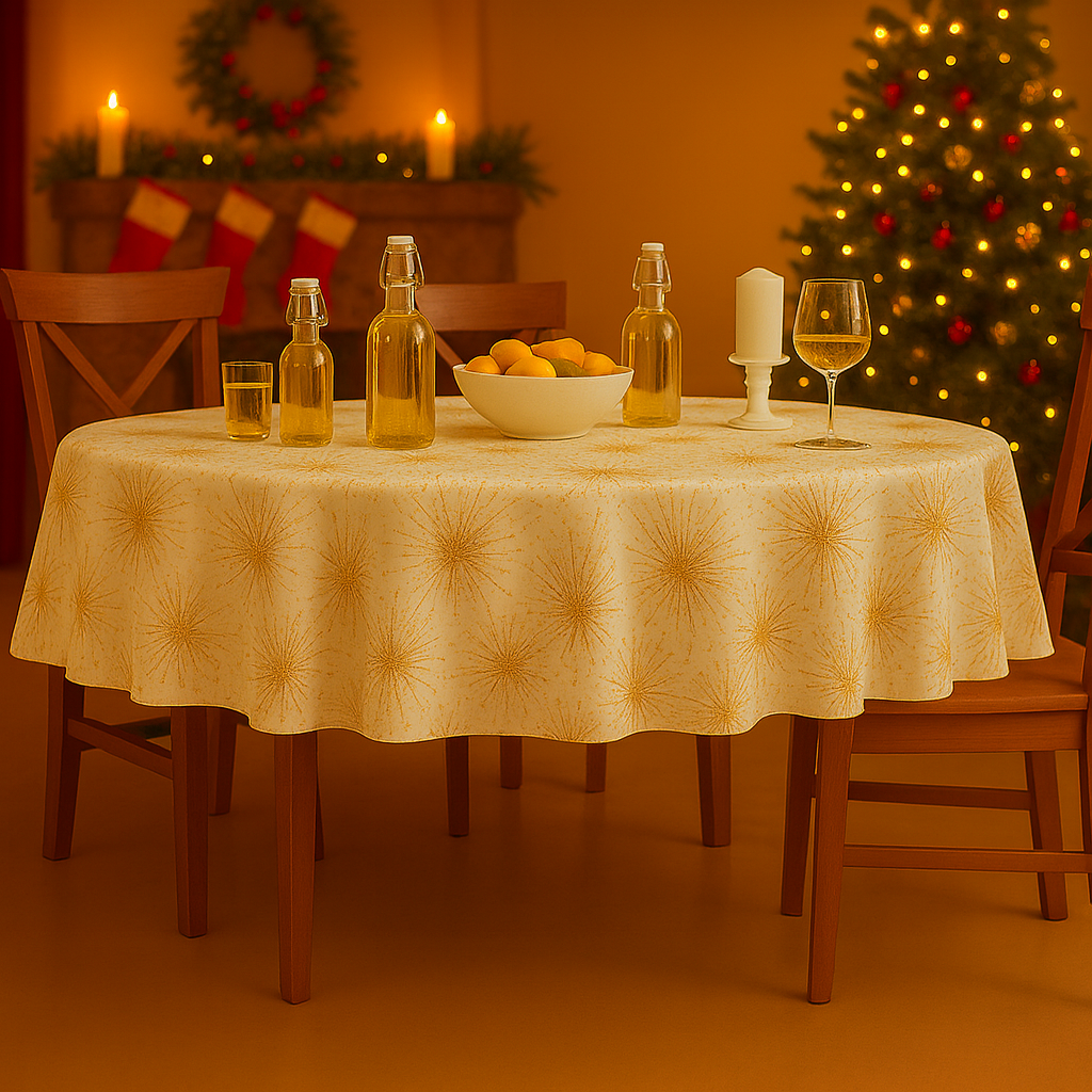 Toalha de Mesa Natalina- Ano Novo