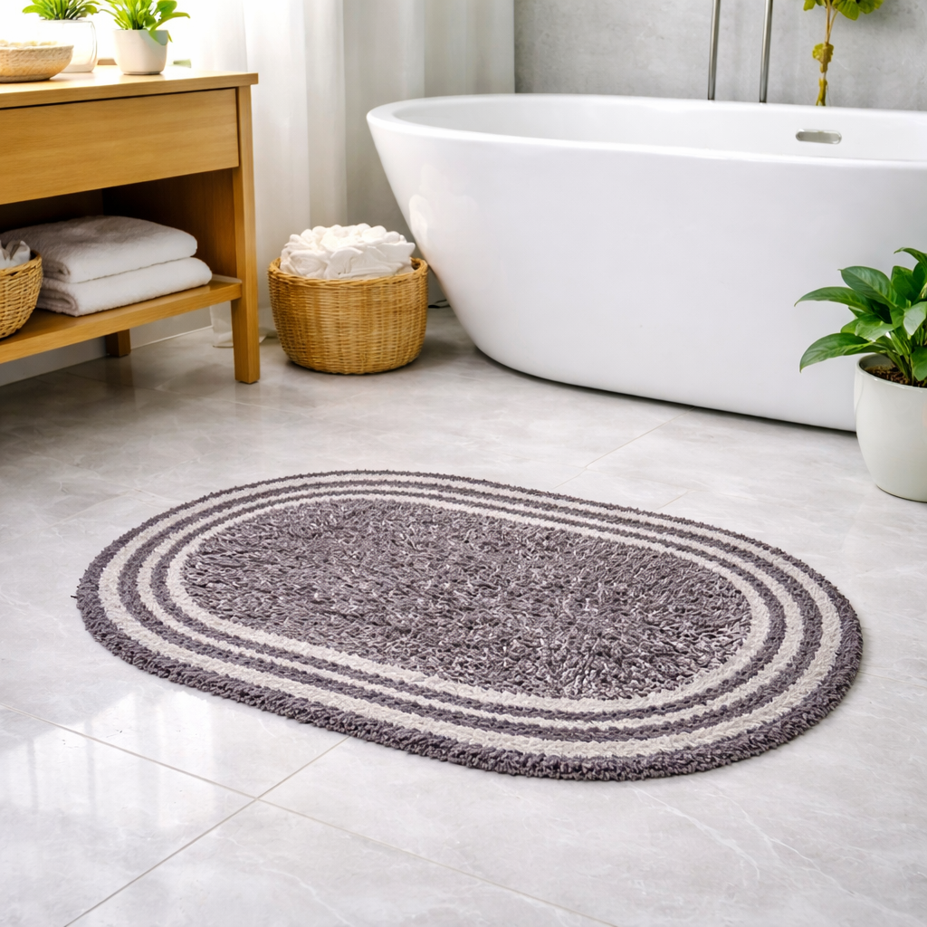 Tapete Fio Tinto 40cm x 60cm Oval - Várias Cores