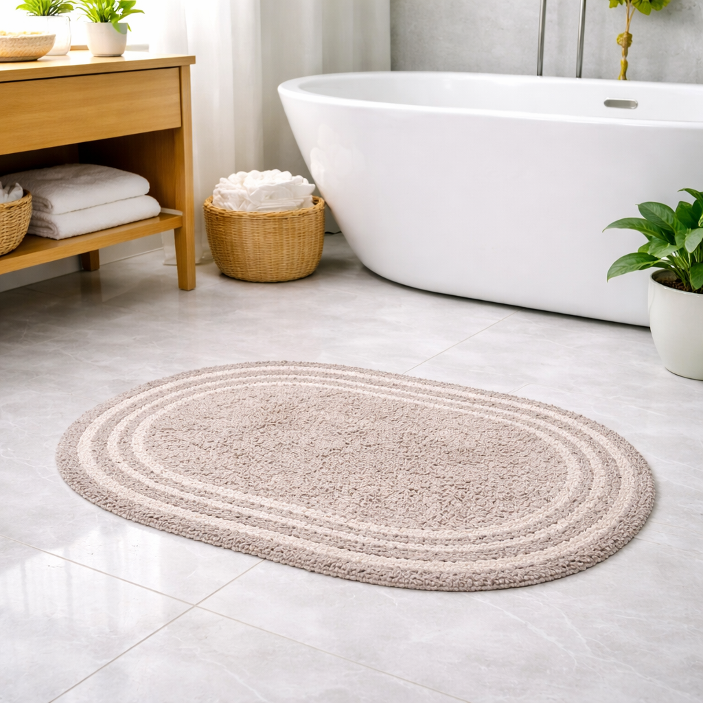 Tapete Fio Tinto 40cm x 60cm Oval - Várias Cores