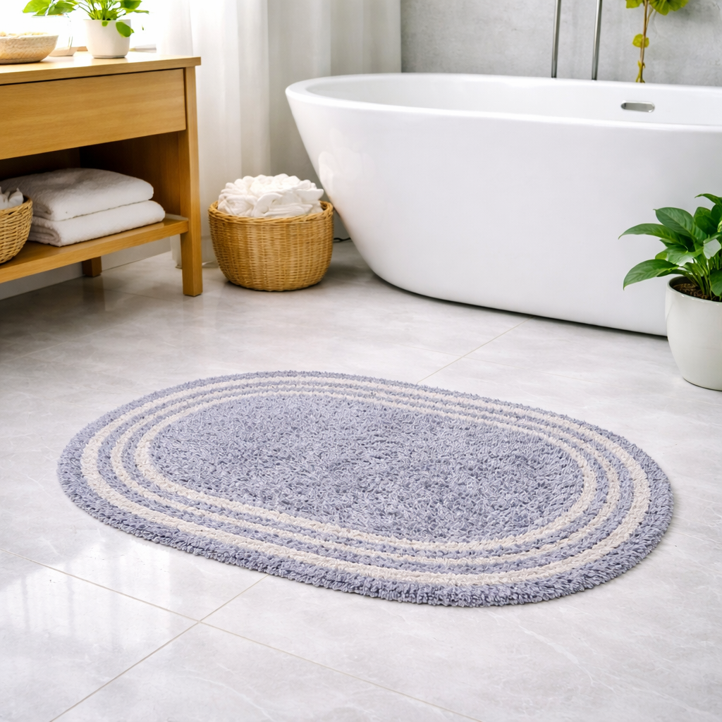 Tapete Fio Tinto 40cm x 60cm Oval - Várias Cores