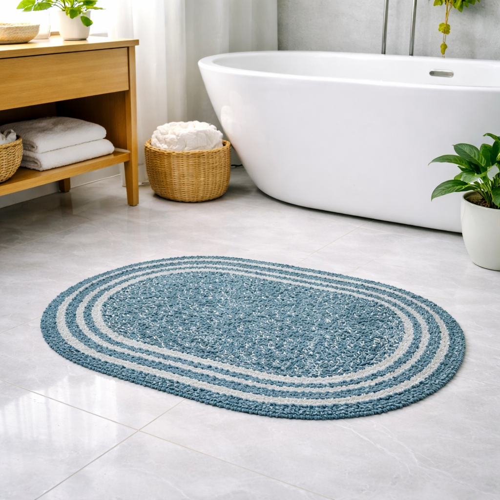 Tapete Fio Tinto 40cm x 60cm Oval - Várias Cores