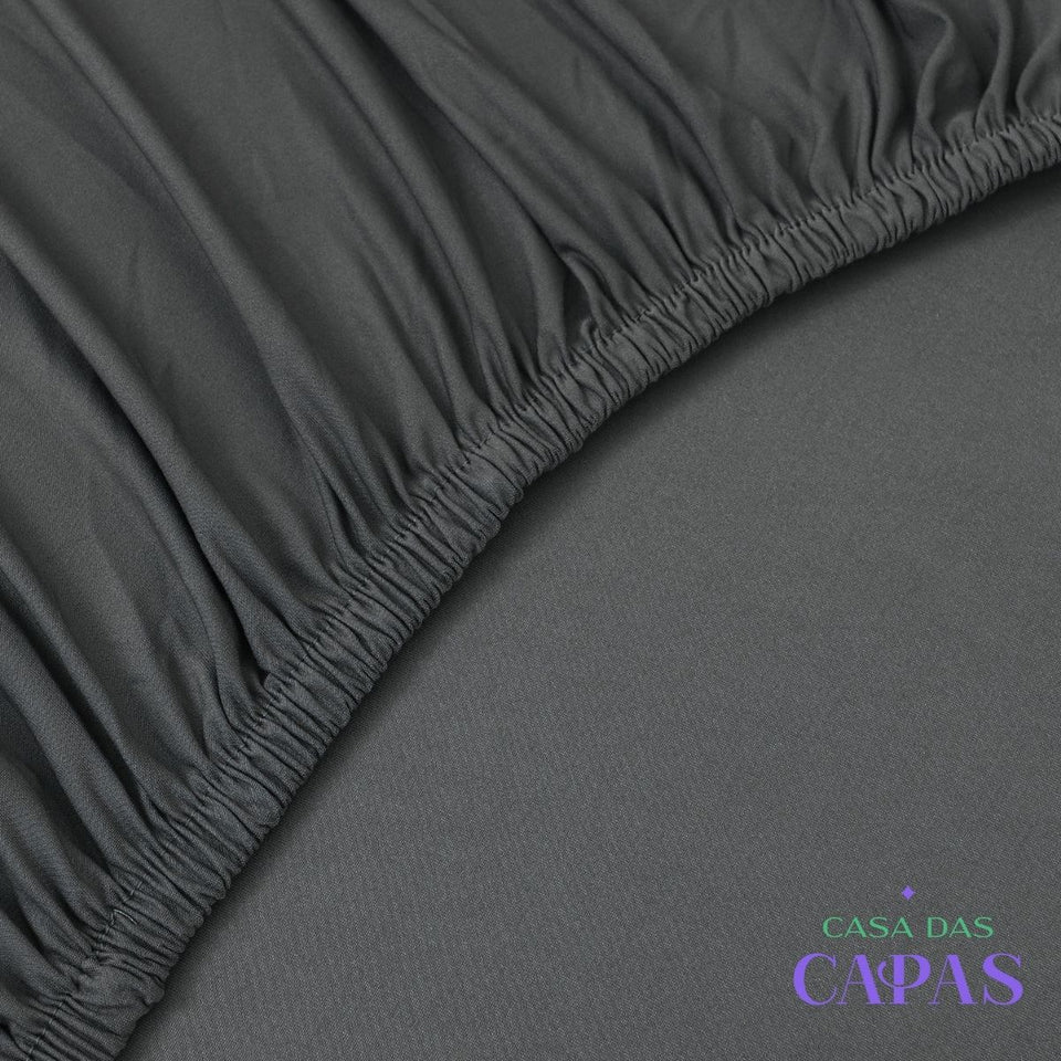 Capa de Sofá Spandex Premium - Cinza Chumbo