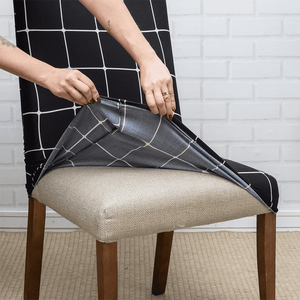 Capa de Cadeira Spandex - Quadriculado