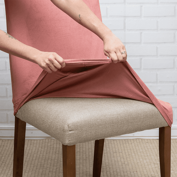 Capa de Cadeira Anti Gato Suede - Rosa