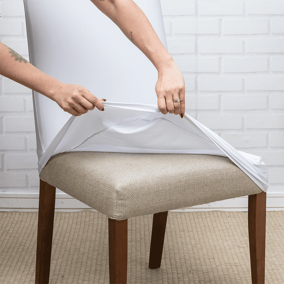 Capa de Cadeira Spandex - Branco casadas-capas