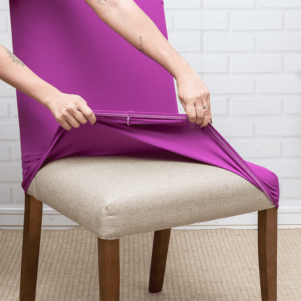 Capa de Cadeira Spandex - Uva casadas-capas