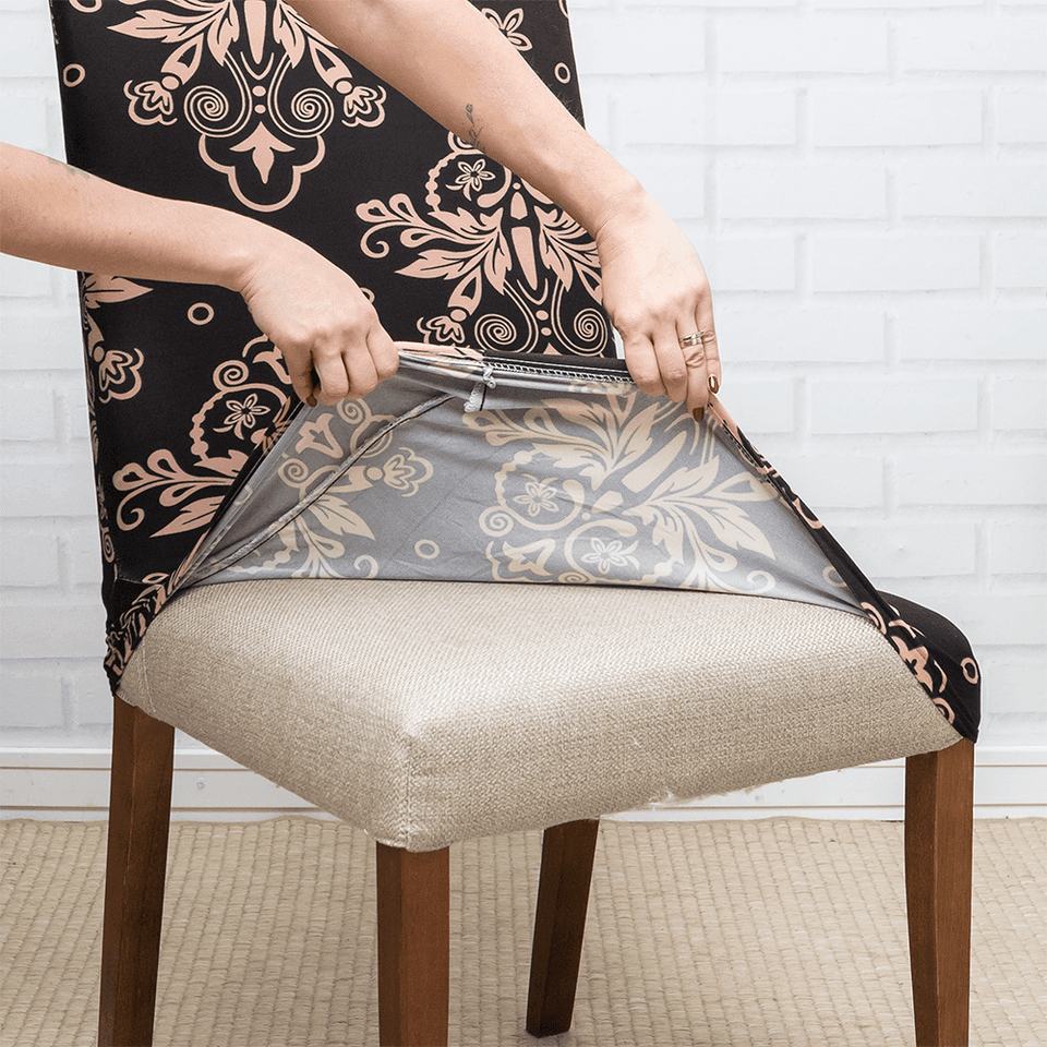 Capa de Cadeira Spandex - Árabe casadas-capas