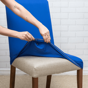 Capa de Cadeira Spandex - Azul Bic casadas-capas