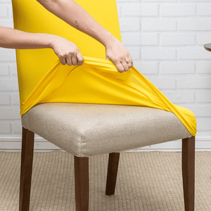 Capa de Cadeira Spandex - Amarela casadas-capas