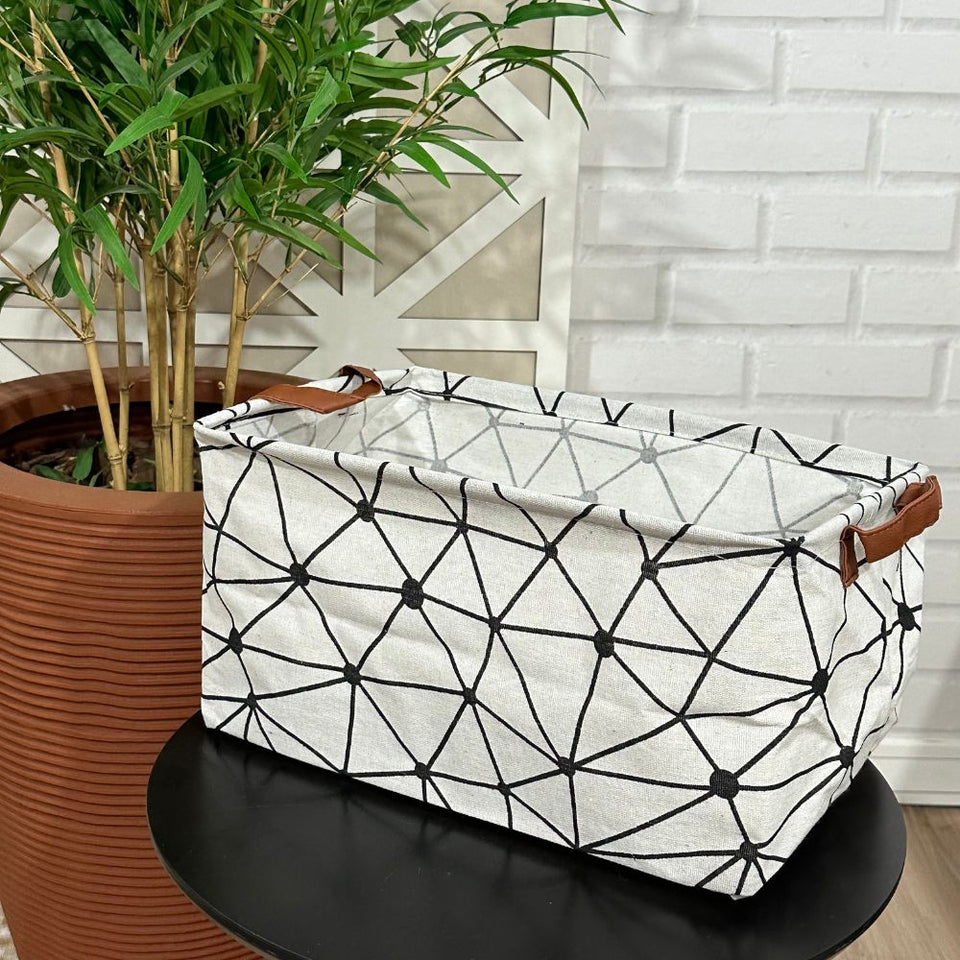Cesto Organizador De Brinquedo Roupa Suja Dobrável Médio