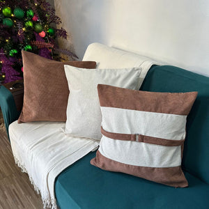 Kit 3 Capas de Almofada Cotelê 50cm x 50cm