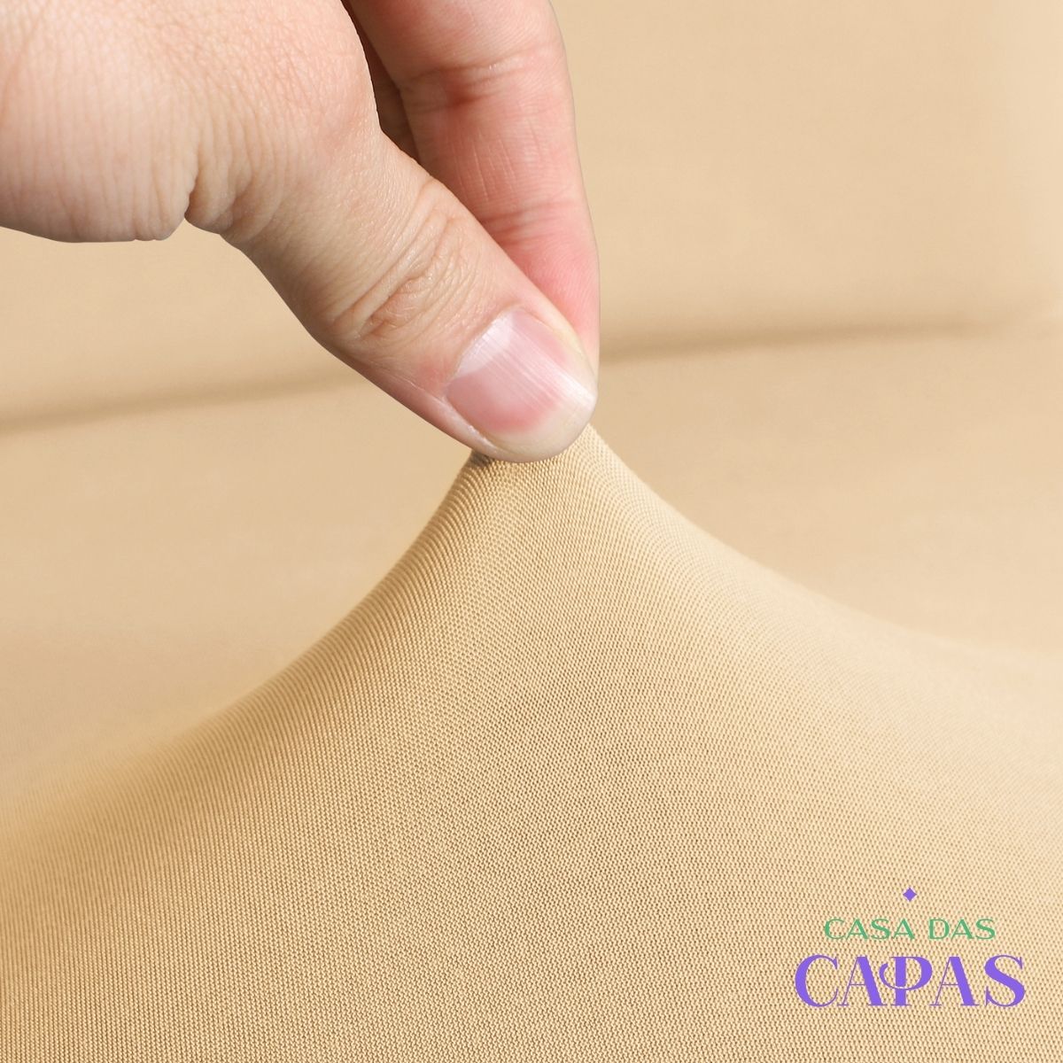 Capa de Sofá Spandex Premium - Creme