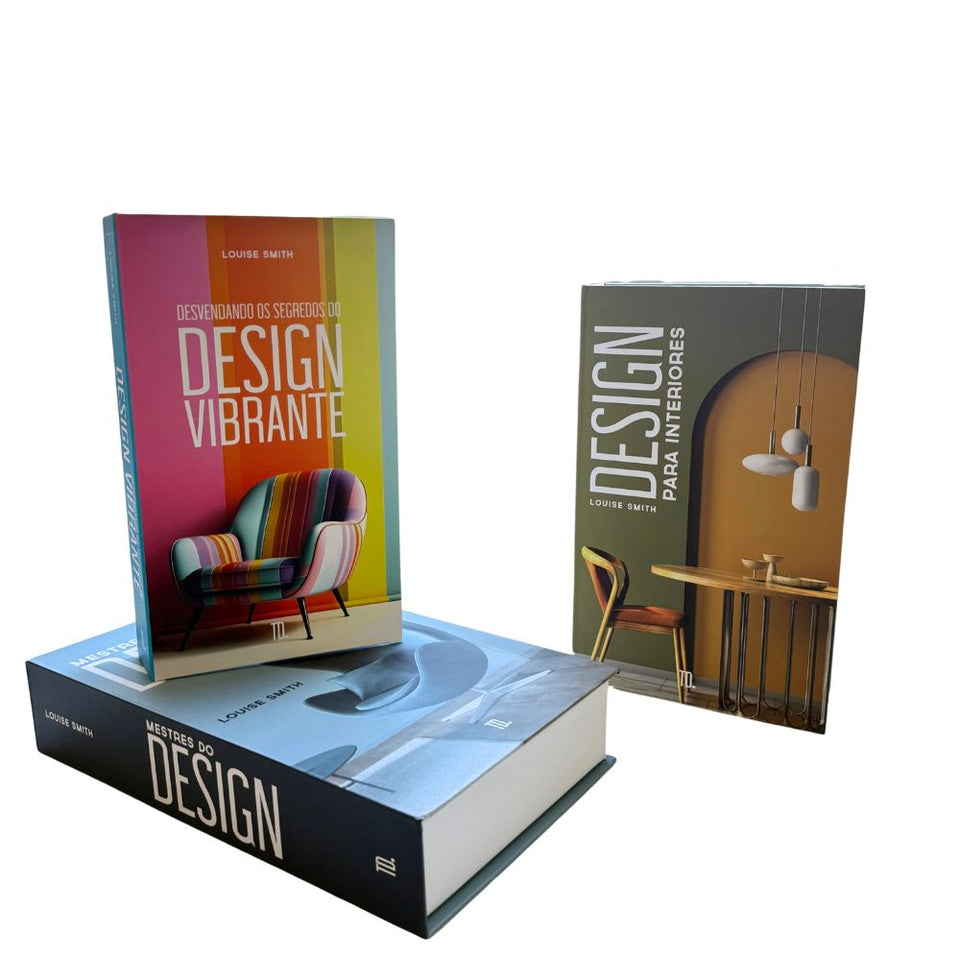 Kit 3un Caixa Porta Objeto Livro Fake Decorativo - Design Vibrante
