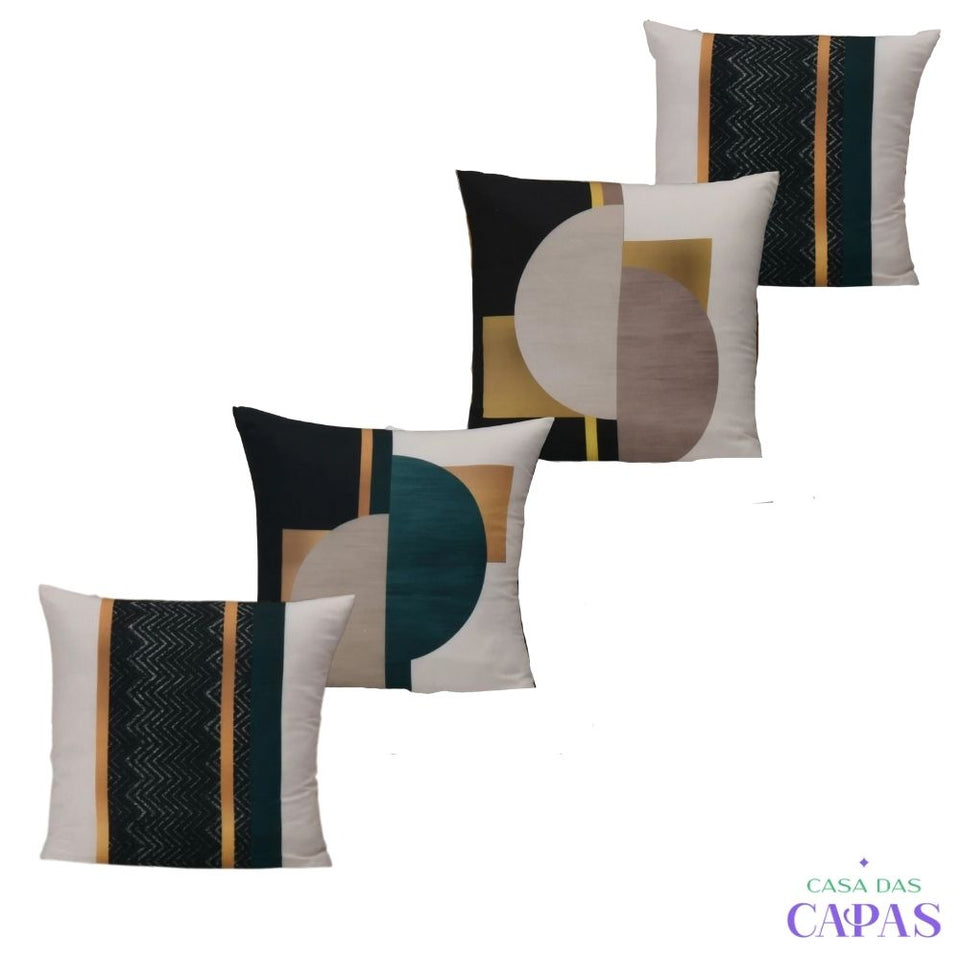 Kit 4 Capas de Almofada - Indiano