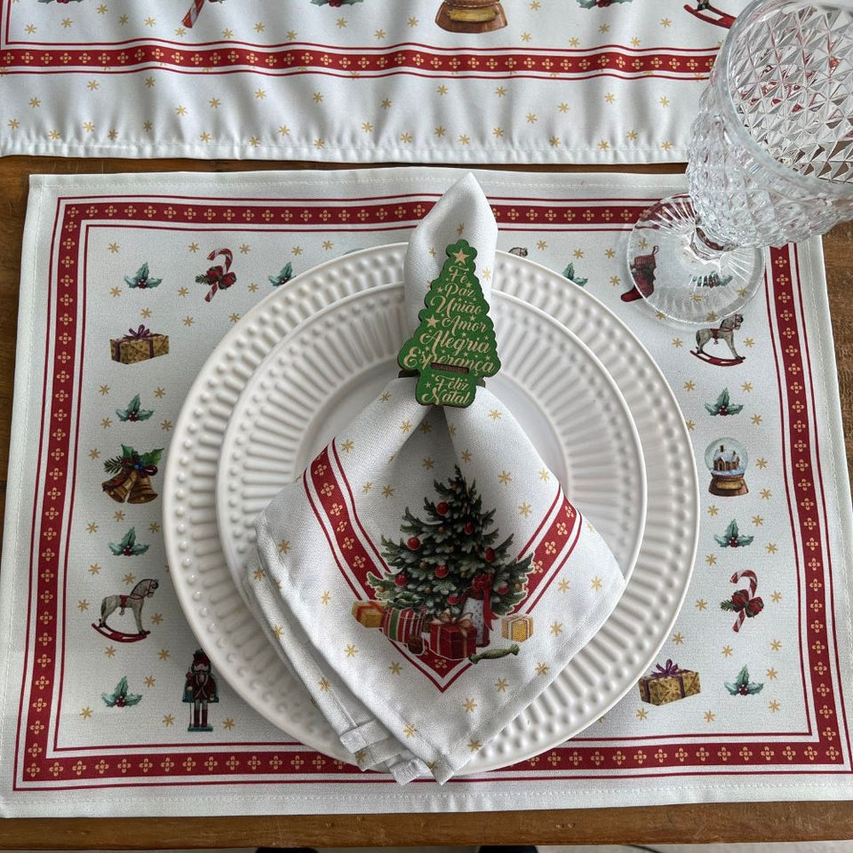 Mesa Posta Completa Natal - Presentes