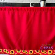 Cortina de Pia- Girassol Vermelho