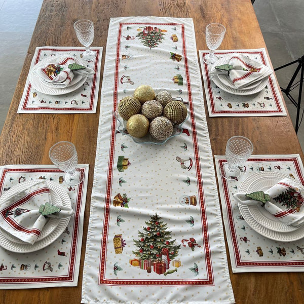 Mesa Posta Completa Natal - Presentes