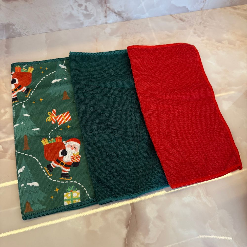 Kit 3 Panos Natalinos - Modelos Sortidos