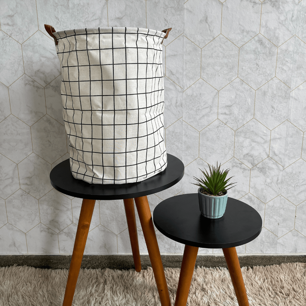 Cesto Organizador De Brinquedo Roupa Suja Dobrável 20 Litros