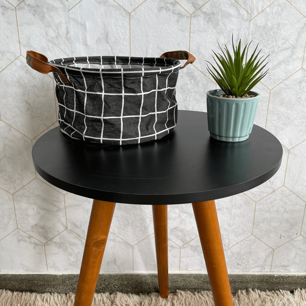 Cesto Organizador De Brinquedo Roupa Suja Dobrável 7 Litros