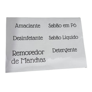 Kit 3 Potes Herméticos Porta Mantimentos com Copo Medidor de Plástico 2L+ Cartela Adesivos