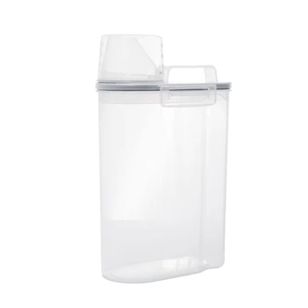 Pote Hermético Porta Mantimento com Copo Medidor de Plástico 2L