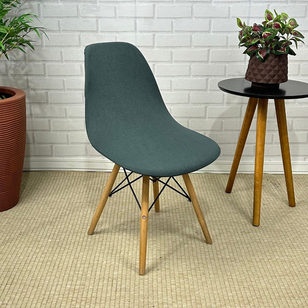 Capa Spandex Cadeira Eames Eiffel - Cinza Chumbo