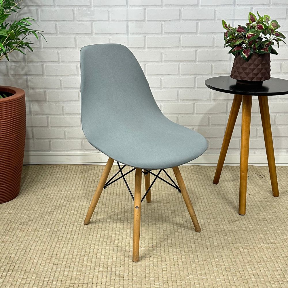 Capa Spandex Cadeira Eames Eiffel - Cinza