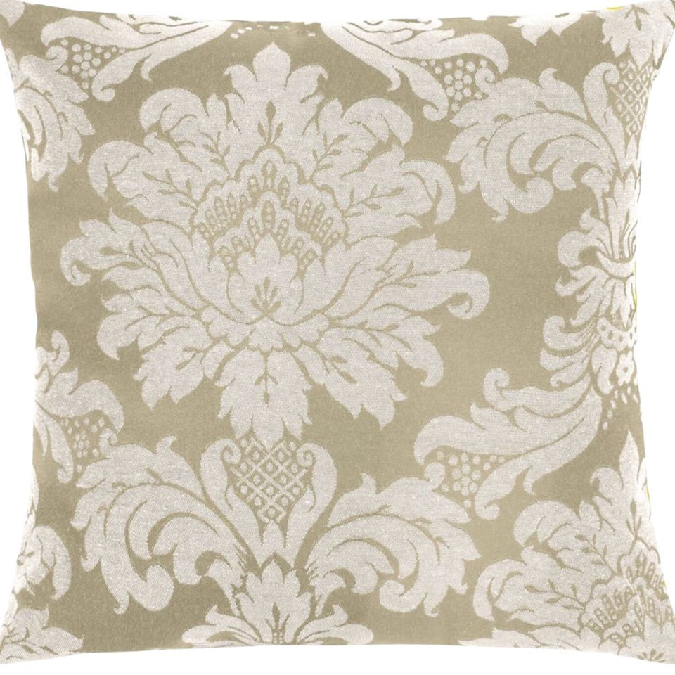 Capa de Almofada Floral 45x45cm - Dourado