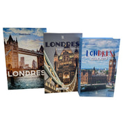 Kit 3un Caixa Porta Objeto Livro Fake Decorativo - História e Encanto