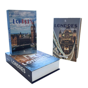 Kit 3un Caixa Porta Objeto Livro Fake Decorativo - História e Encanto