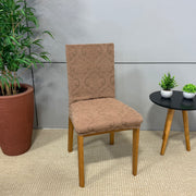 Capa de Cadeira Alto Relevo Royal- Marrom