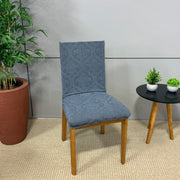 Capa de Cadeira Alto Relevo Royal- Cinza