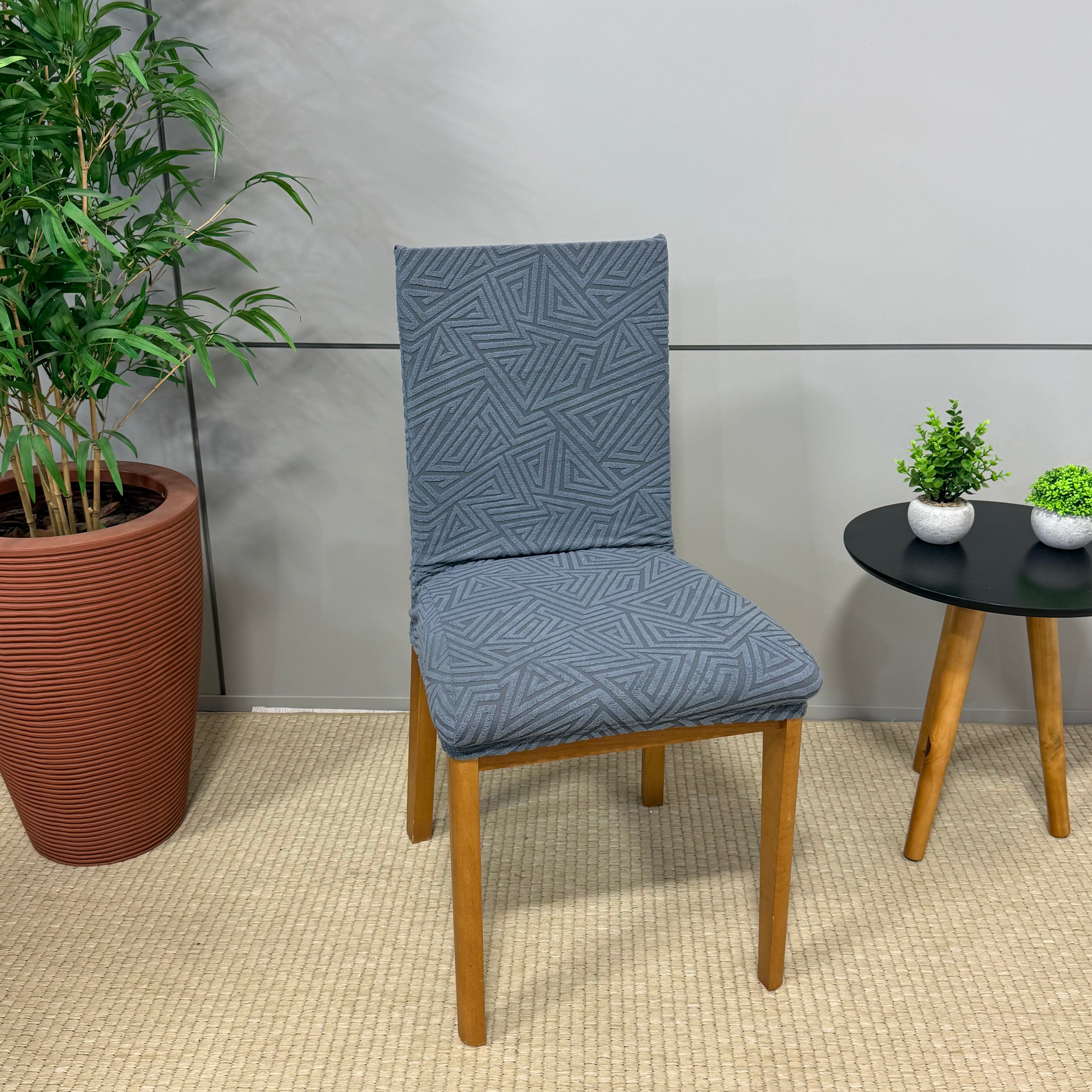 Capa de Cadeira Alto Relevo Urban- Cinza