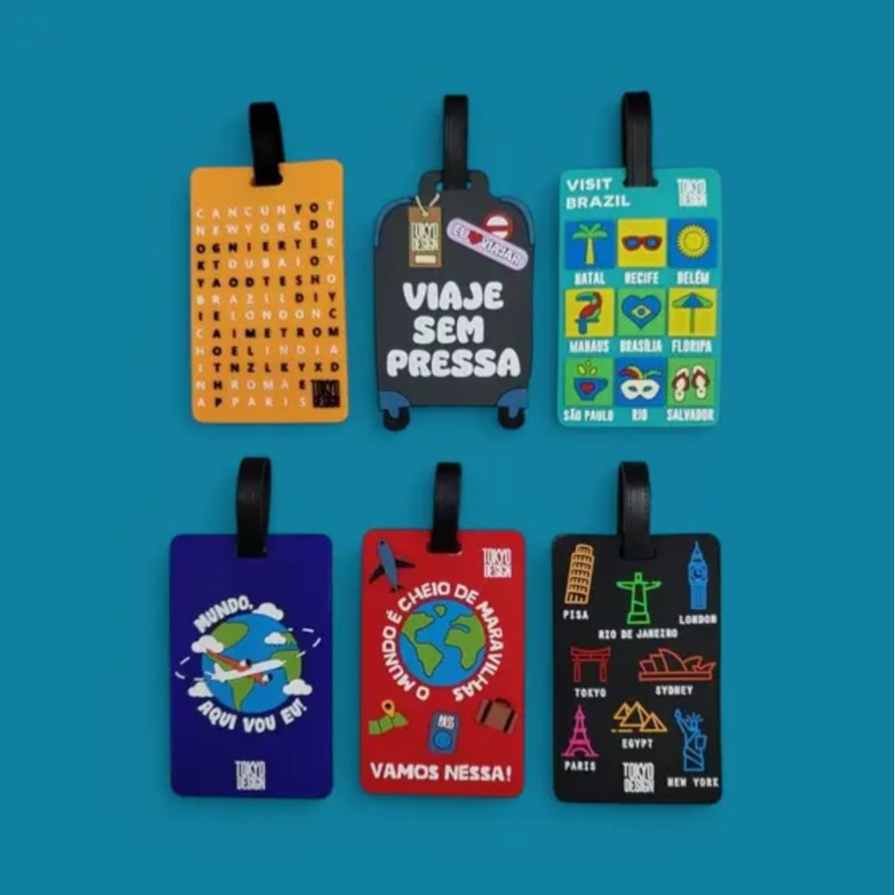Identificador para Mala- Várias Estampas