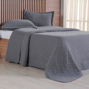 Kit Colcha Miraggio Queen 2,40m x 2,60m - Grafite