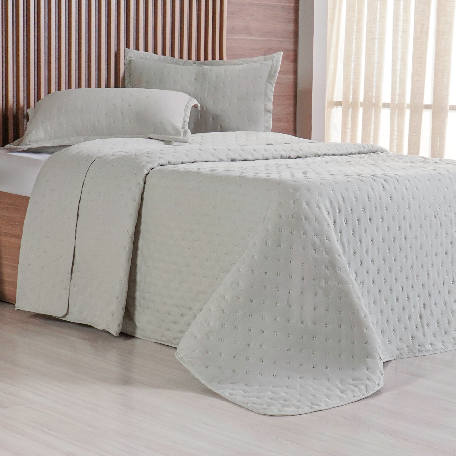 Kit Colcha Miraggio Queen 2,40m x 2,60m - Verde Alfafa