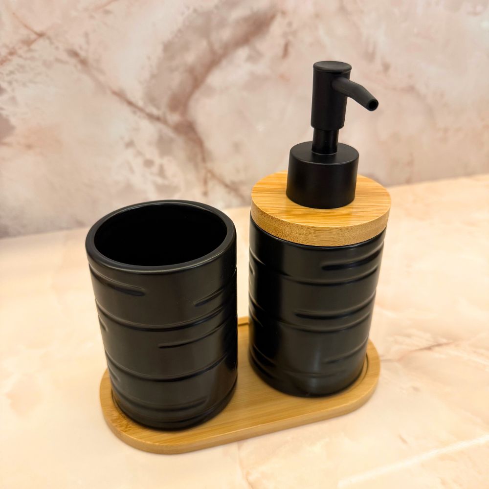 Kit de Banheiro Porcelana 3pçs - Várias Cores