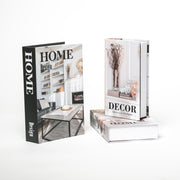 Kit 3un Caixa Porta Objeto Livro Fake Decorativo - Moderno