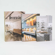Kit 3un Caixa Porta Objeto Livro Fake Decorativo - Harmonia