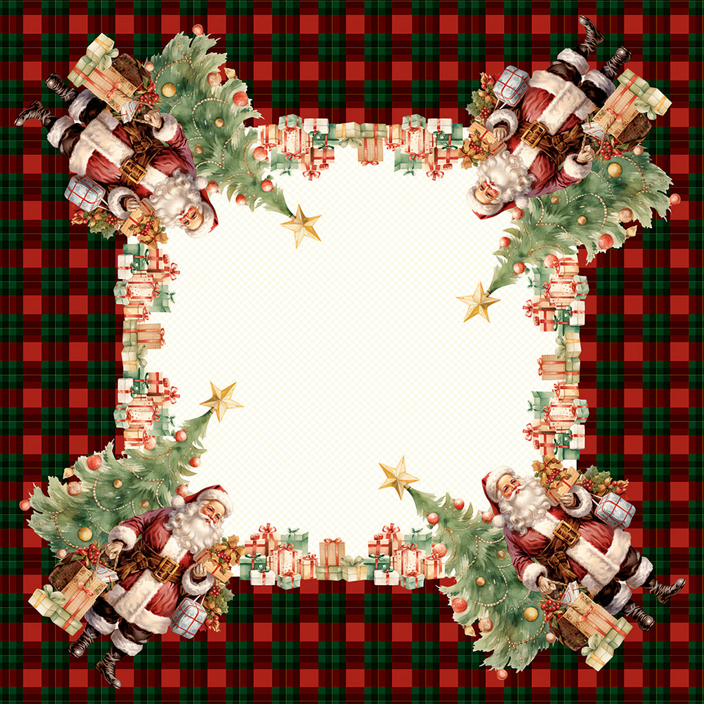Toalha de Mesa Natalina- Noel Xadrez