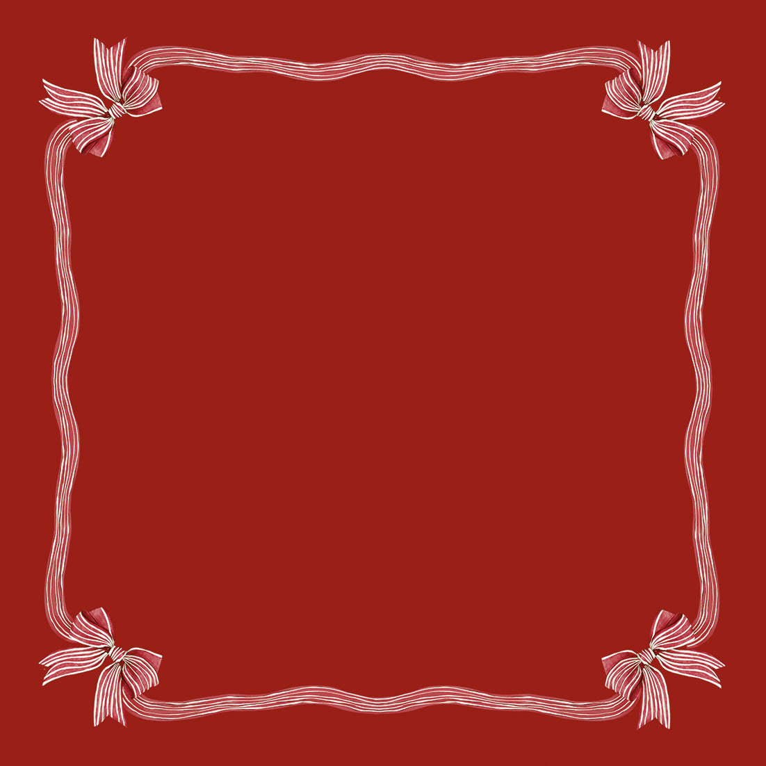 Toalha de Mesa Natalina- Laço Vermelho