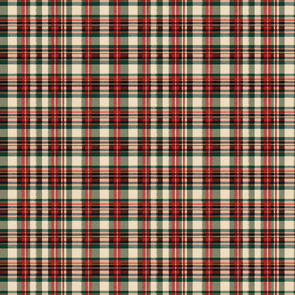 Toalha de Mesa Natalina- Xadrez Vintage