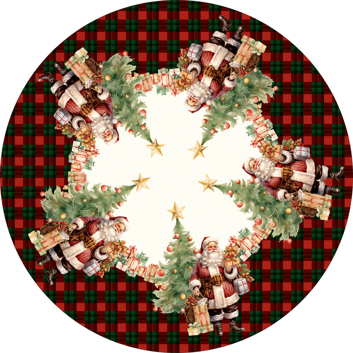 Toalha de Mesa Natalina- Noel Xadrez