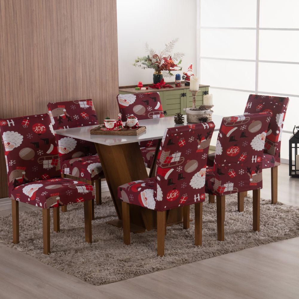 Capa de Cadeira Spandex - Luzes de Natal