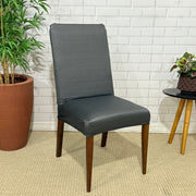 Capa de Cadeira Resistente à Gato em Matelassê - Cinza