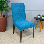 Capa de Cadeira Suede Jacquard Alto Relevo- Pluma Tiffany