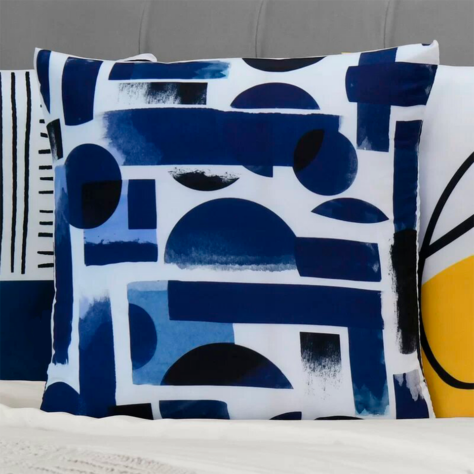 Kit 4 Capas de Almofada - Amor Azul