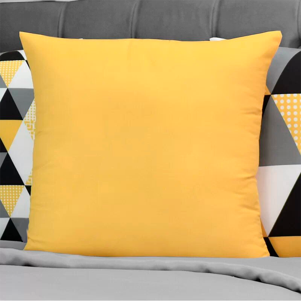 Kit 4 Capas de Almofada - Geométrico Amarelo